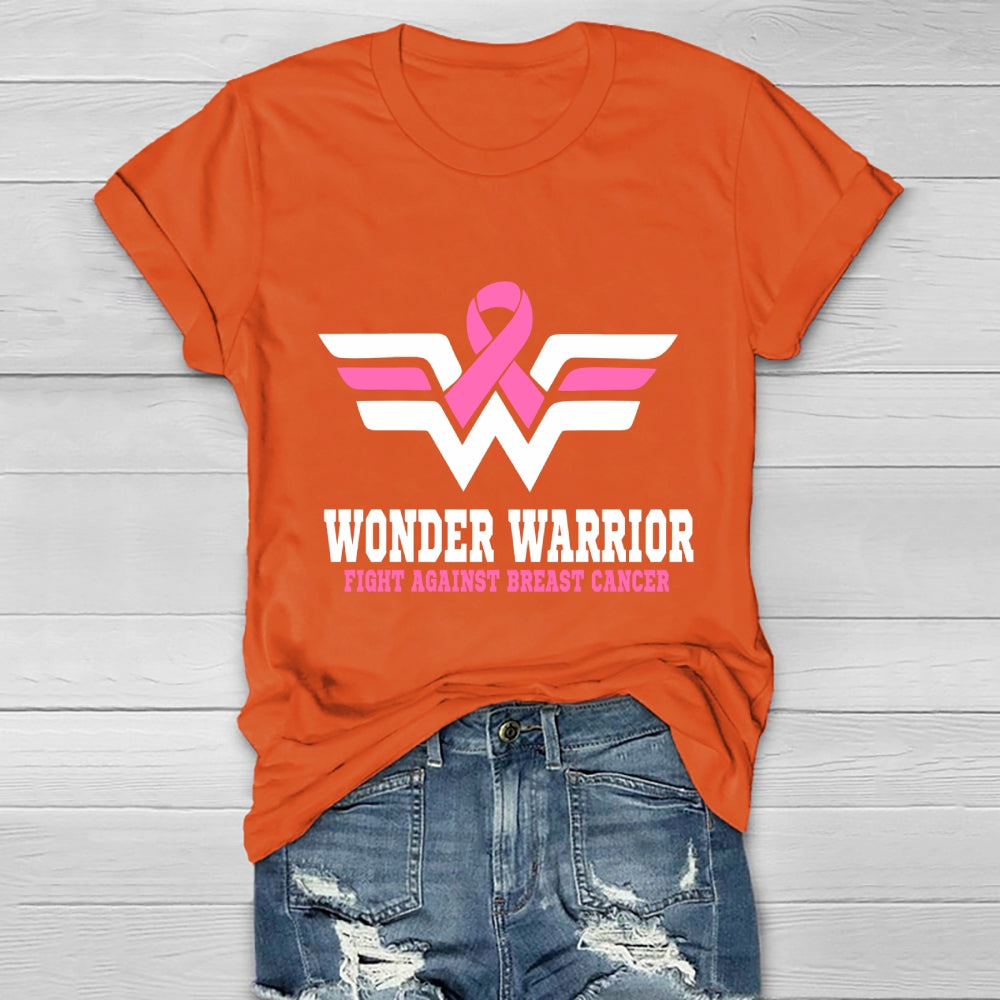 Wonder Warrior Fight Against Breast Cancer Healthwear T-shirt