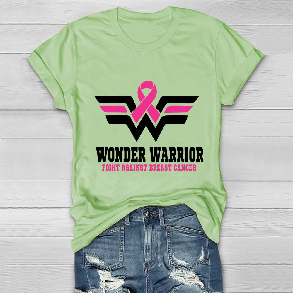Wonder Warrior Fight Against Breast Cancer Healthwear T-shirt