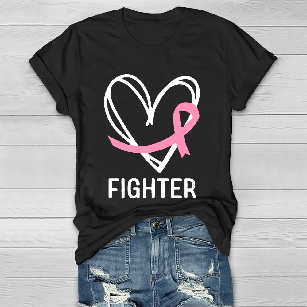 Fight With Heart Breast Cancer  Healthwear T-shirt