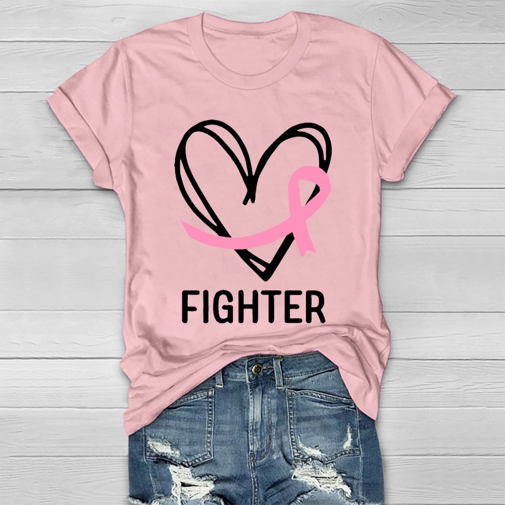 Fight With Heart Breast Cancer  Healthwear T-shirt