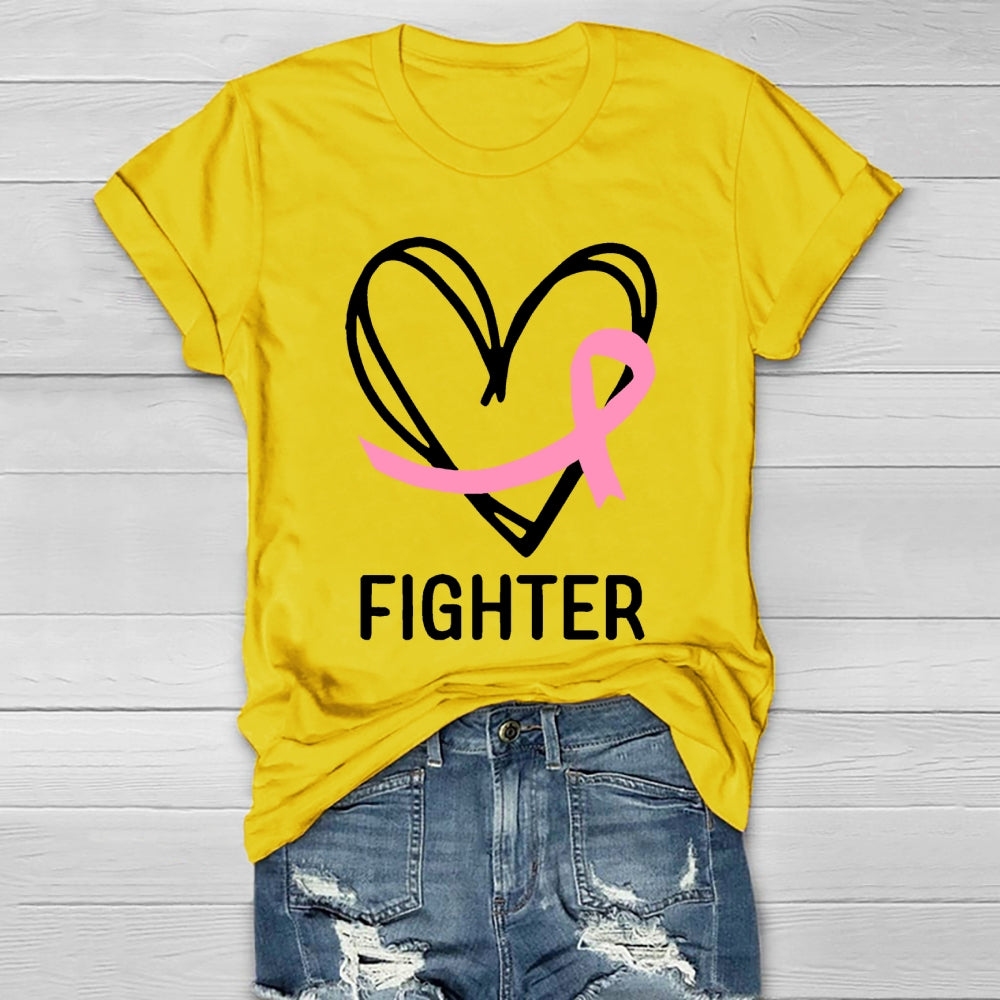 Fight With Heart Breast Cancer  Healthwear T-shirt