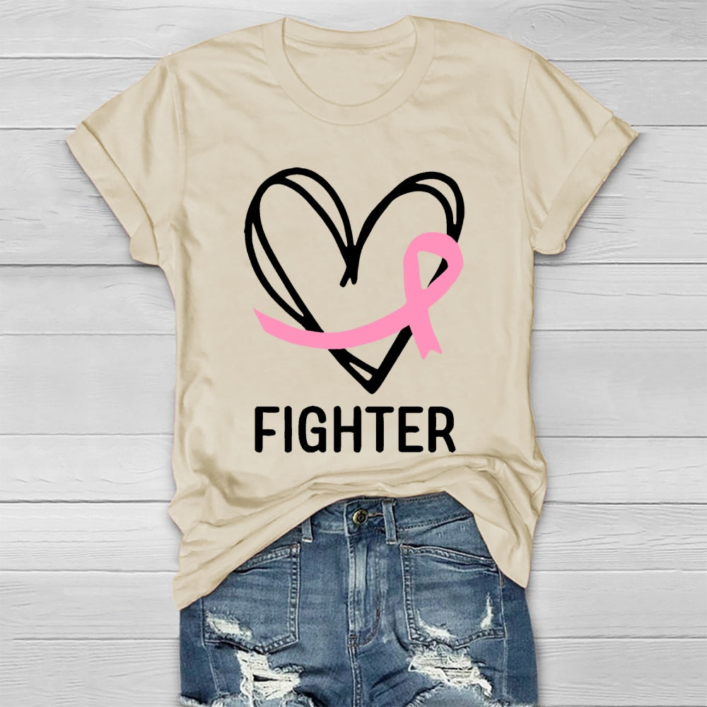 Fight With Heart Breast Cancer  Healthwear T-shirt