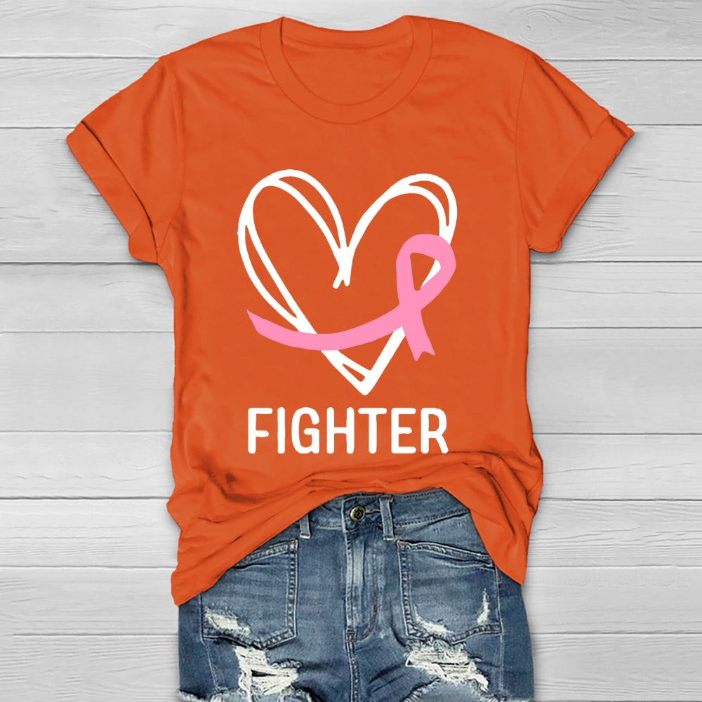 Fight With Heart Breast Cancer  Healthwear T-shirt