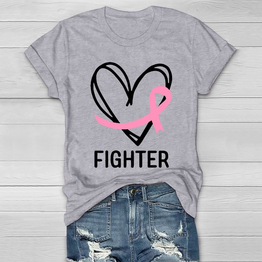Fight With Heart Breast Cancer  Healthwear T-shirt