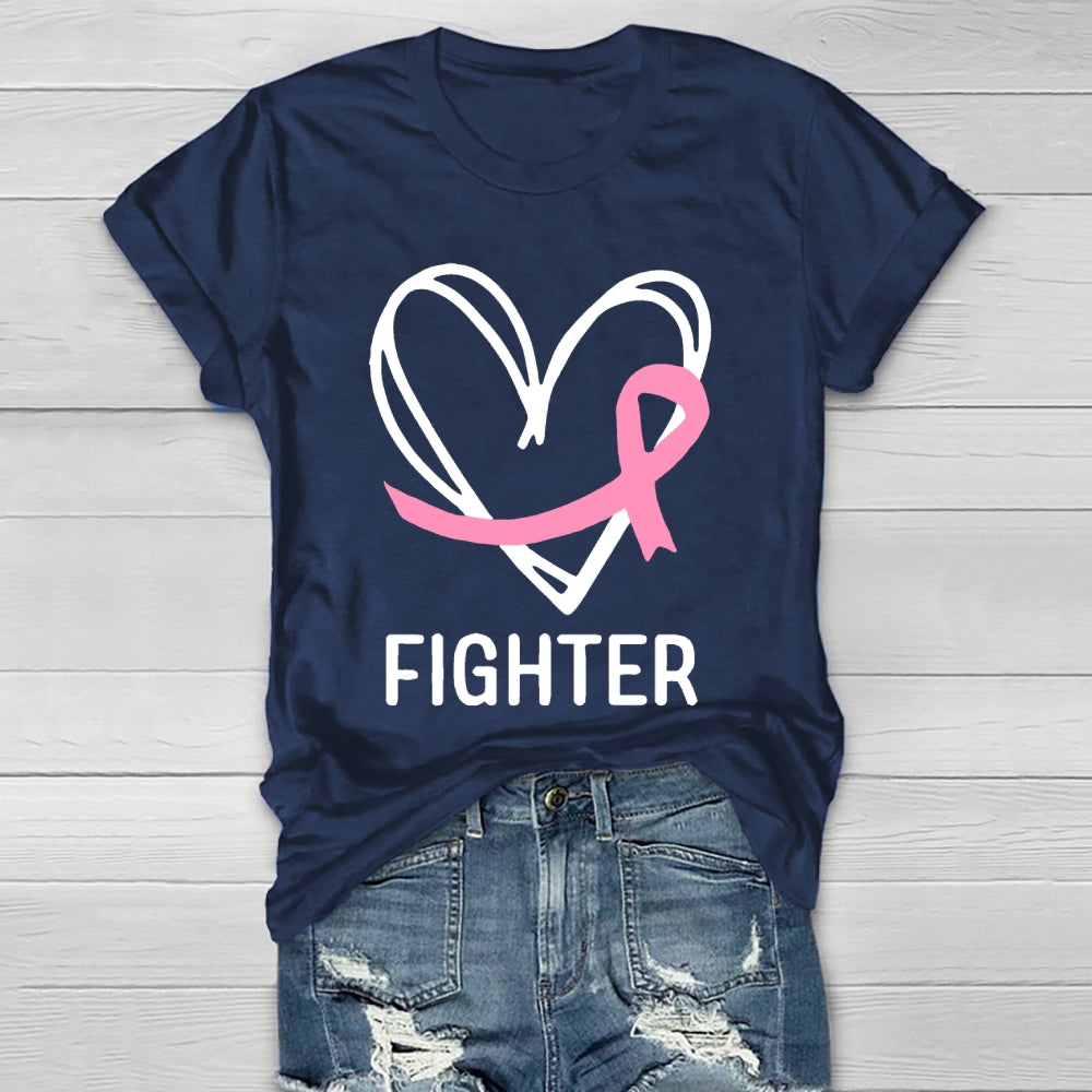 Fight With Heart Breast Cancer  Healthwear T-shirt