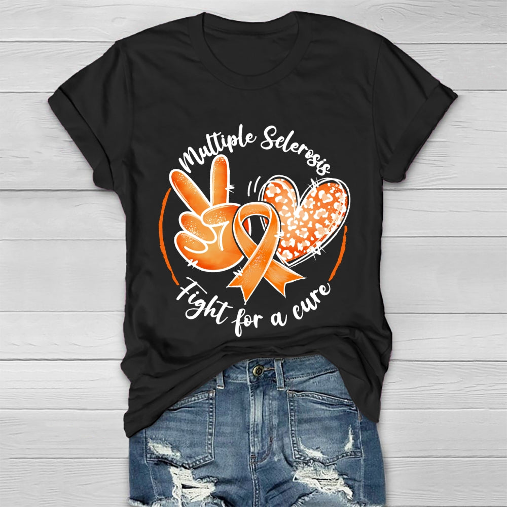 Multiple Sclerosis Fight For A Cure  Healthwear T-shirt