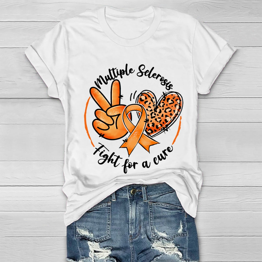 Multiple Sclerosis Fight For A Cure  Healthwear T-shirt