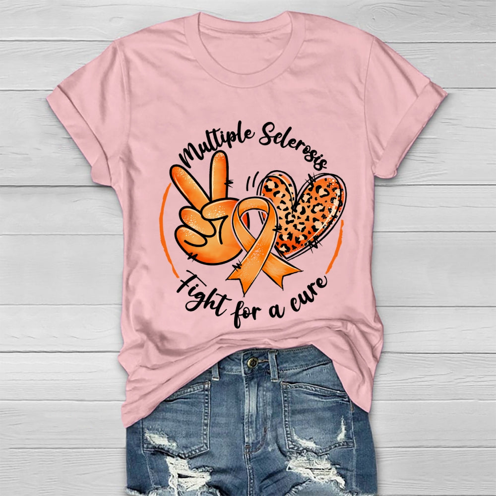 Multiple Sclerosis Fight For A Cure  Healthwear T-shirt