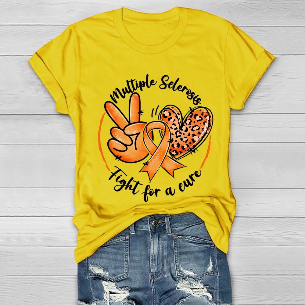 Multiple Sclerosis Fight For A Cure  Healthwear T-shirt