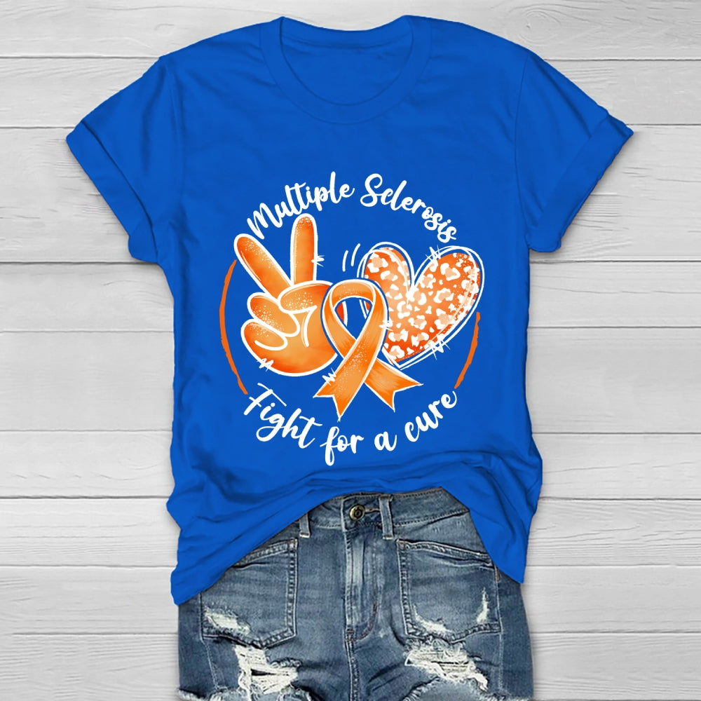 Multiple Sclerosis Fight For A Cure  Healthwear T-shirt