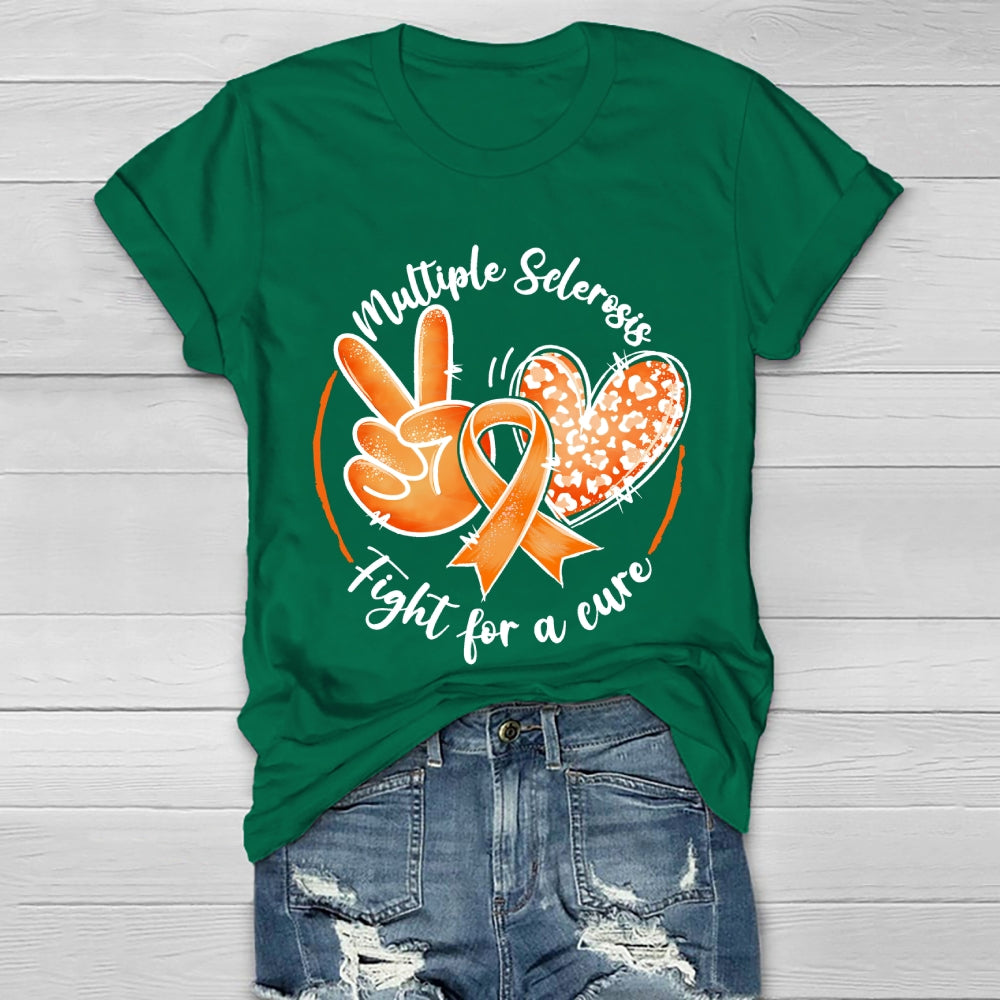 Multiple Sclerosis Fight For A Cure  Healthwear T-shirt