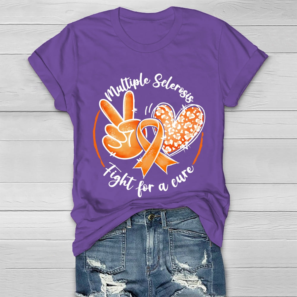 Multiple Sclerosis Fight For A Cure  Healthwear T-shirt