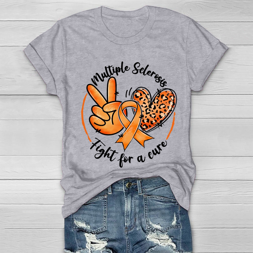 Multiple Sclerosis Fight For A Cure  Healthwear T-shirt