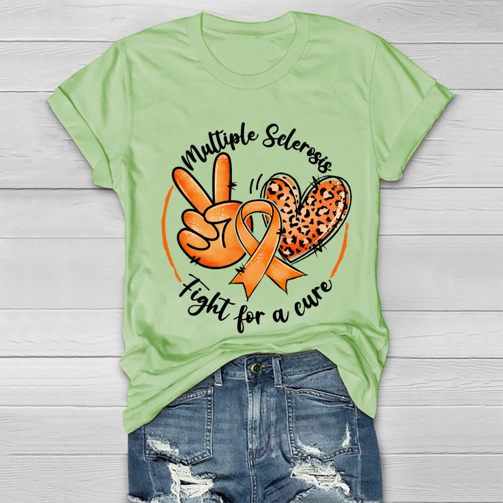 Multiple Sclerosis Fight For A Cure  Healthwear T-shirt