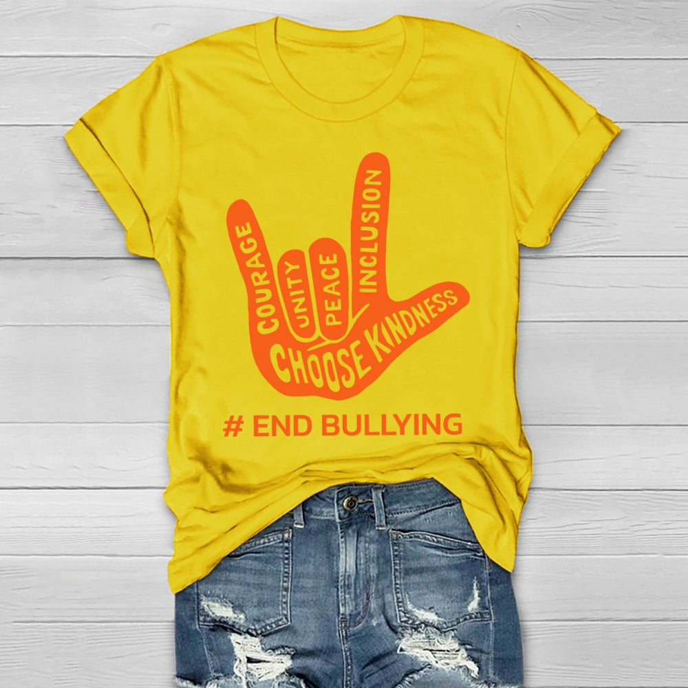 Choose Kindness End Bullying Healthwear T-shirt