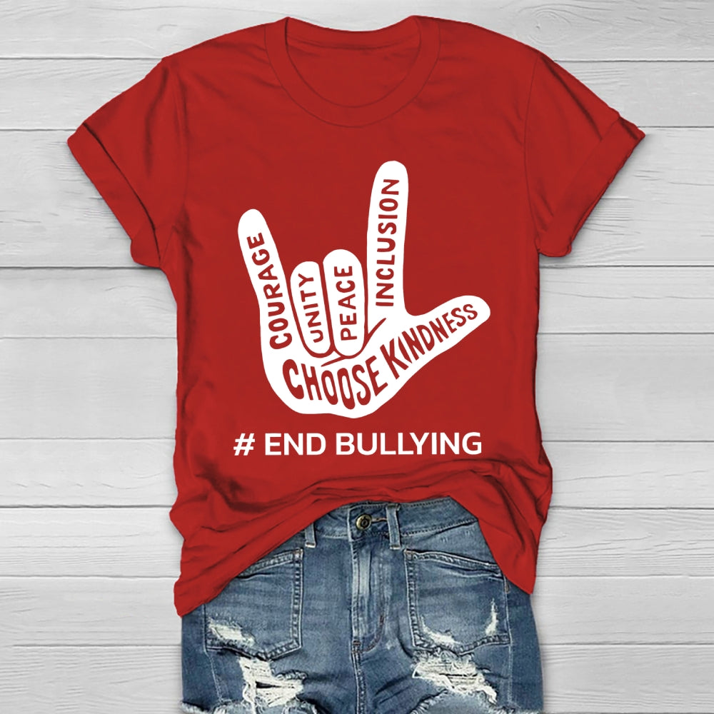 Choose Kindness End Bullying Healthwear T-shirt