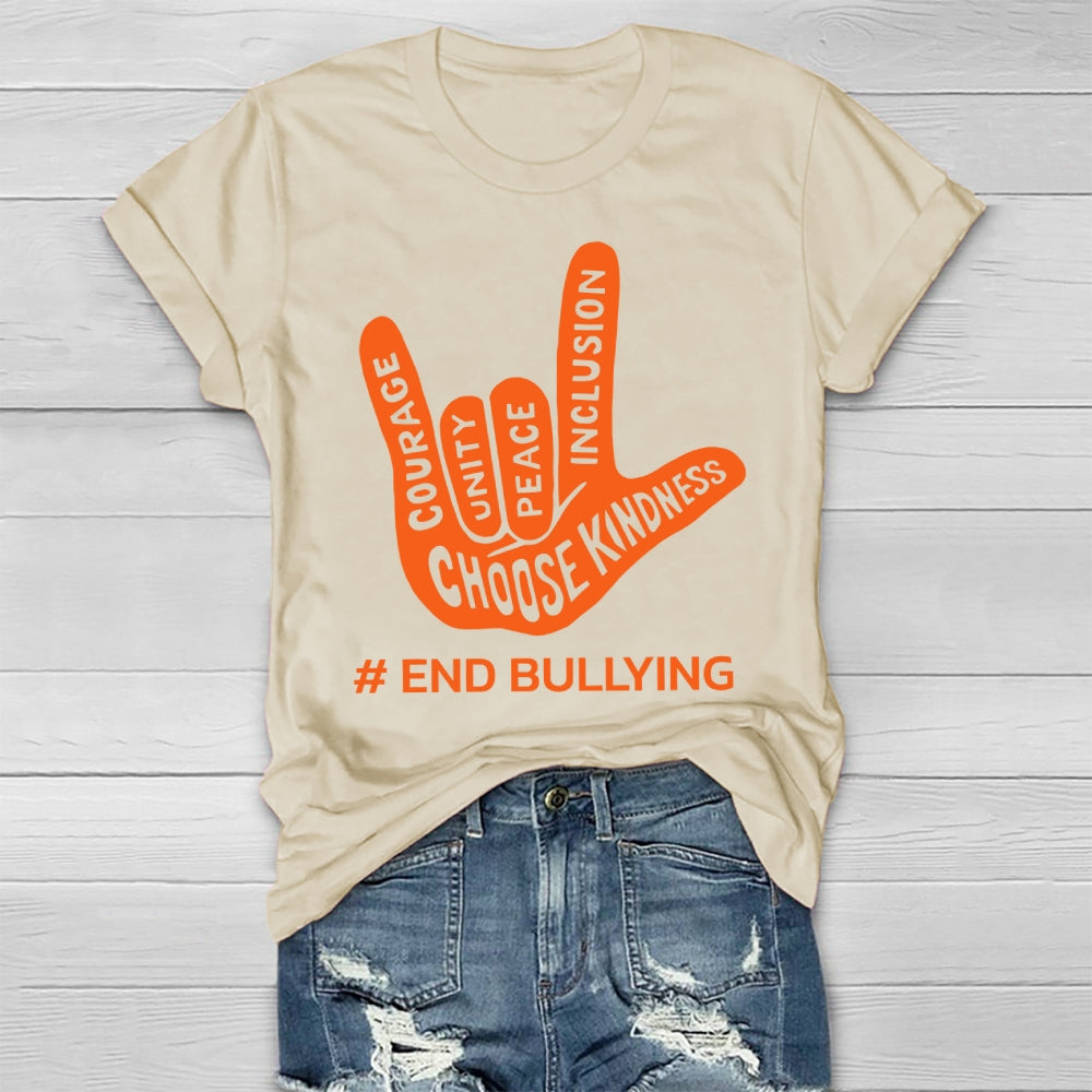 Choose Kindness End Bullying Healthwear T-shirt
