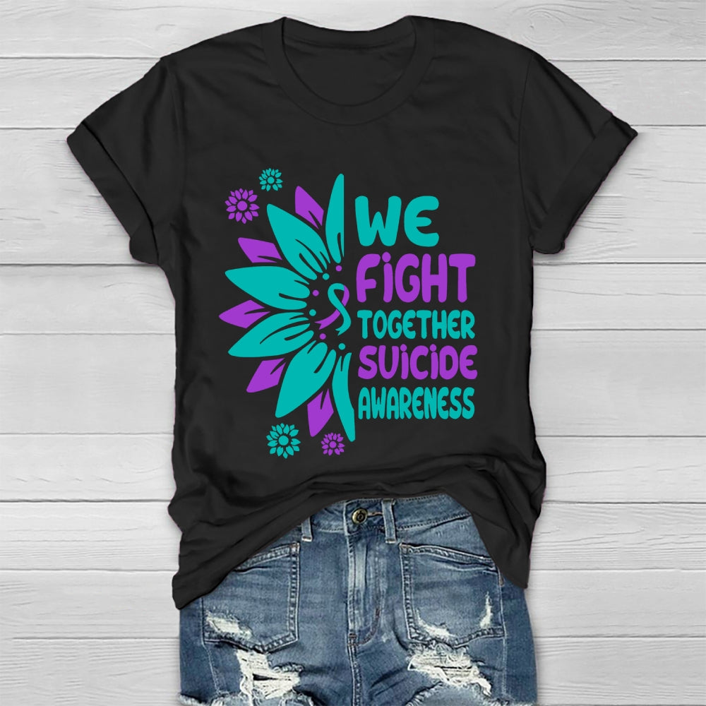 We Fight Together Suicide Awareness Healthwear T-shirt