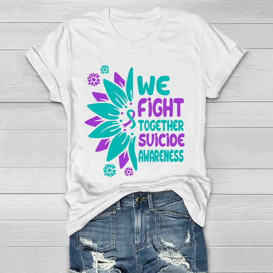 We Fight Together Suicide Awareness Healthwear T-shirt