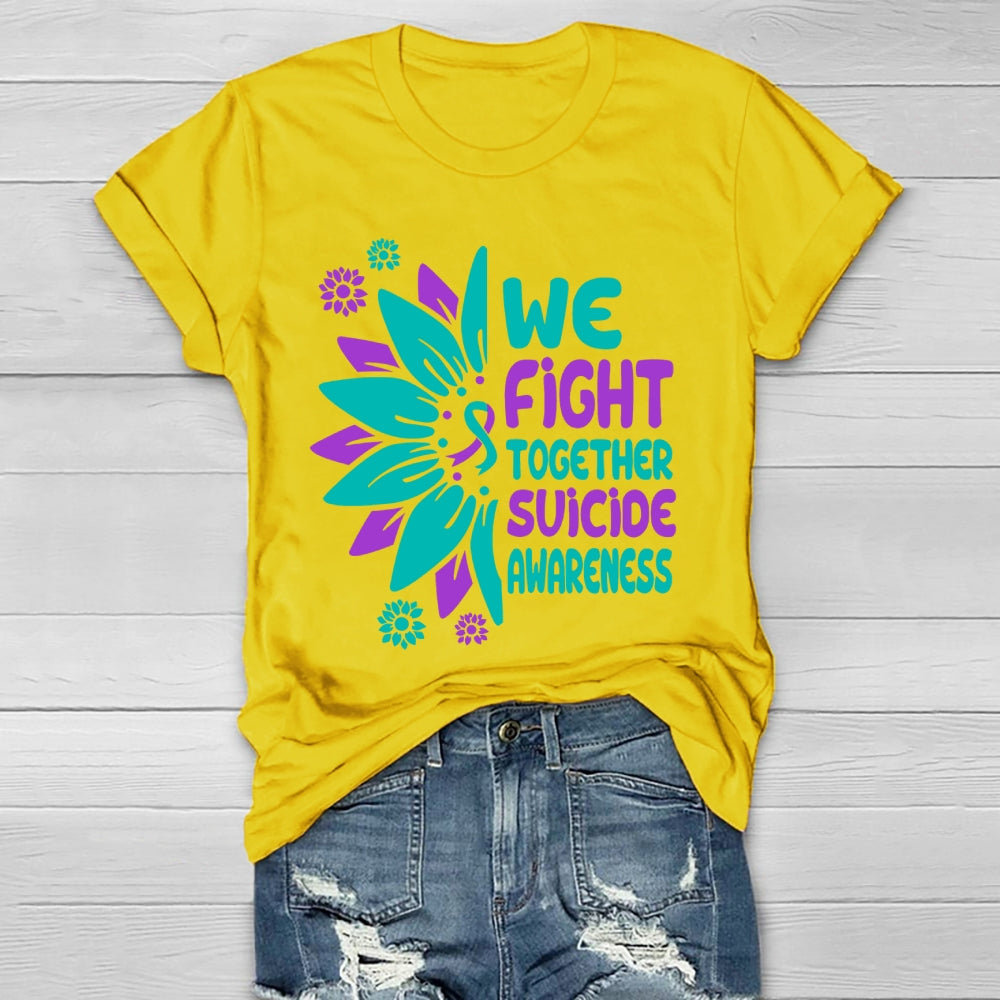 We Fight Together Suicide Awareness Healthwear T-shirt