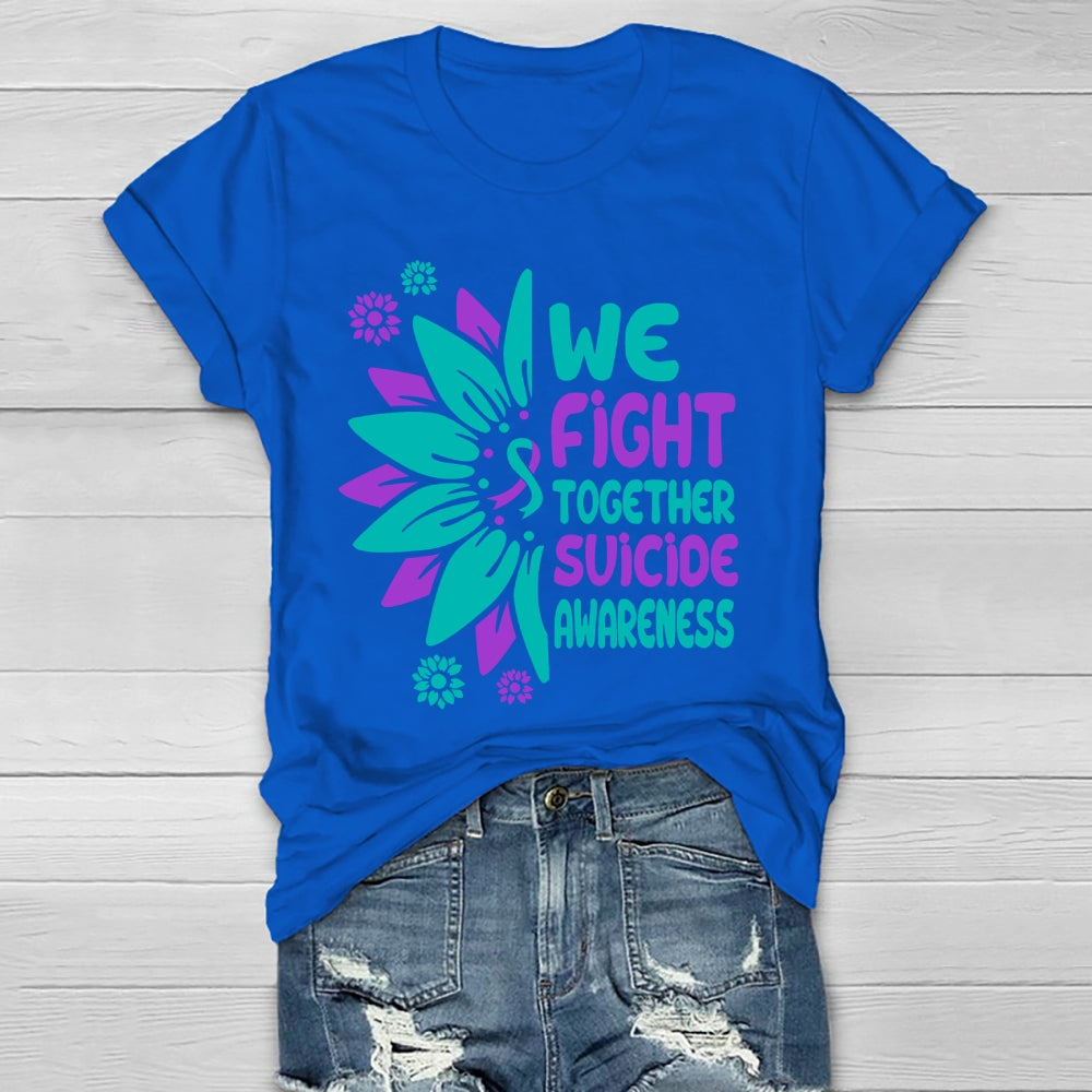We Fight Together Suicide Awareness Healthwear T-shirt