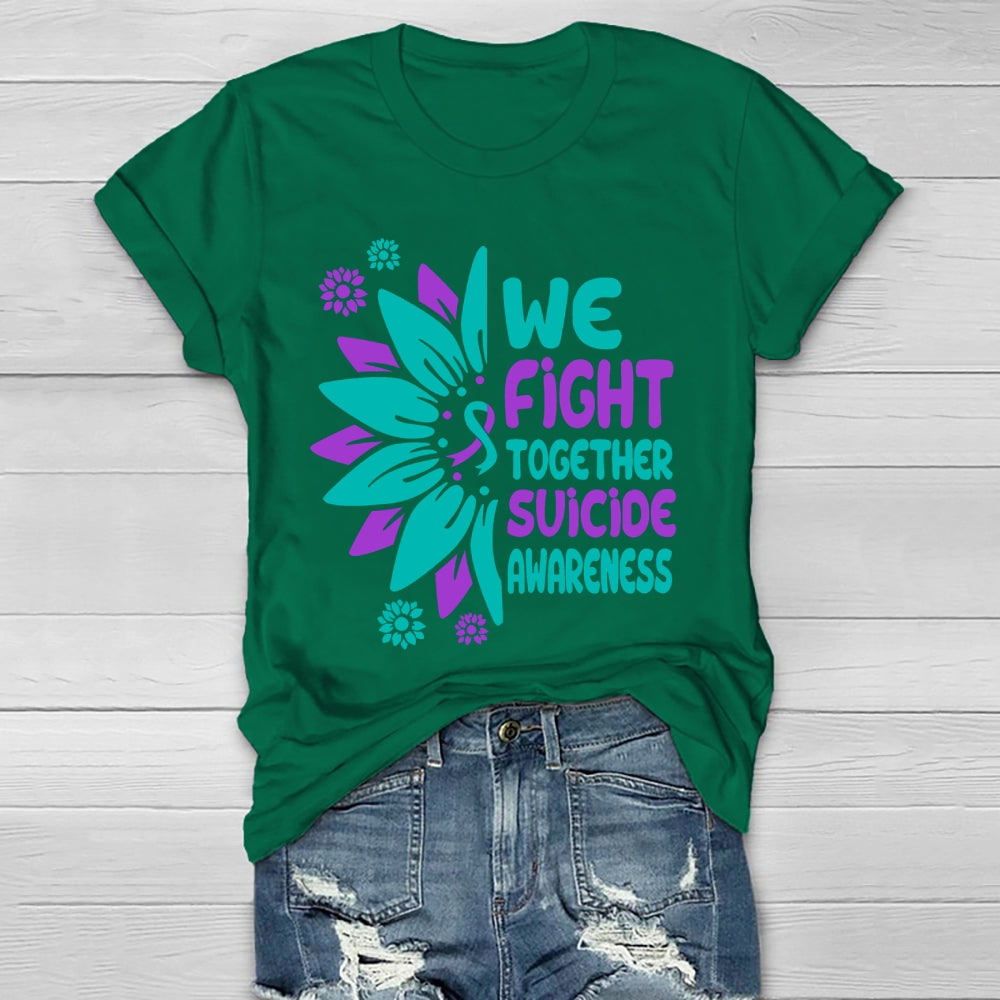 We Fight Together Suicide Awareness Healthwear T-shirt
