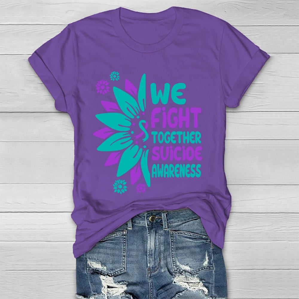 We Fight Together Suicide Awareness Healthwear T-shirt