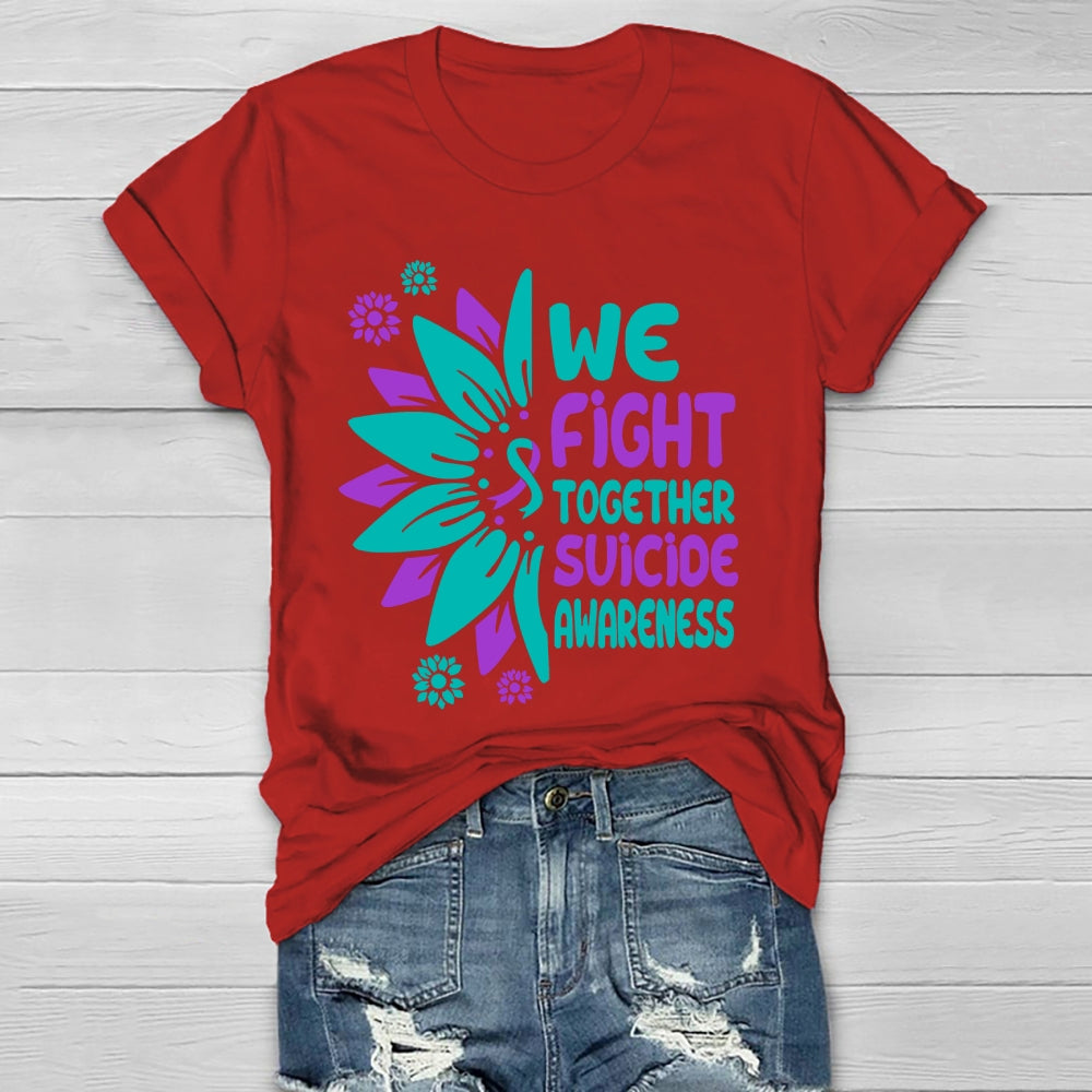 We Fight Together Suicide Awareness Healthwear T-shirt
