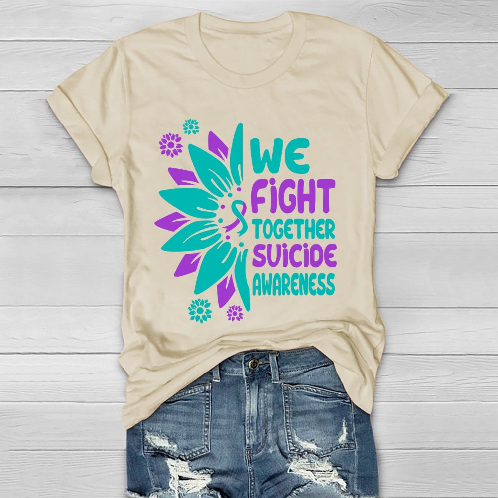 We Fight Together Suicide Awareness Healthwear T-shirt