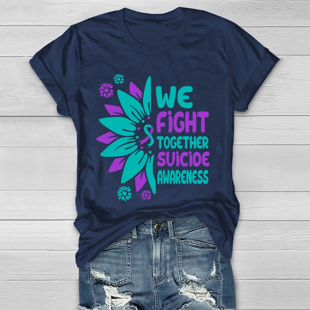 We Fight Together Suicide Awareness Healthwear T-shirt