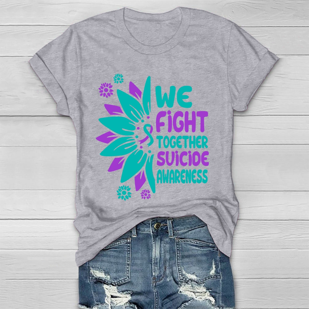 We Fight Together Suicide Awareness Healthwear T-shirt