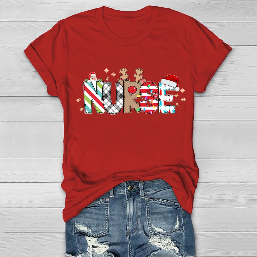 Nurse Santa Claus Healthwear T-shirt
