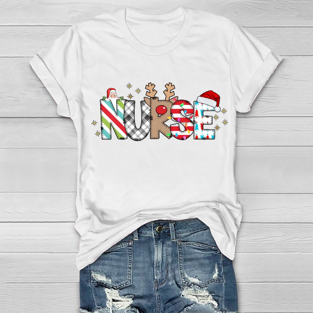 Nurse Santa Claus Healthwear T-shirt