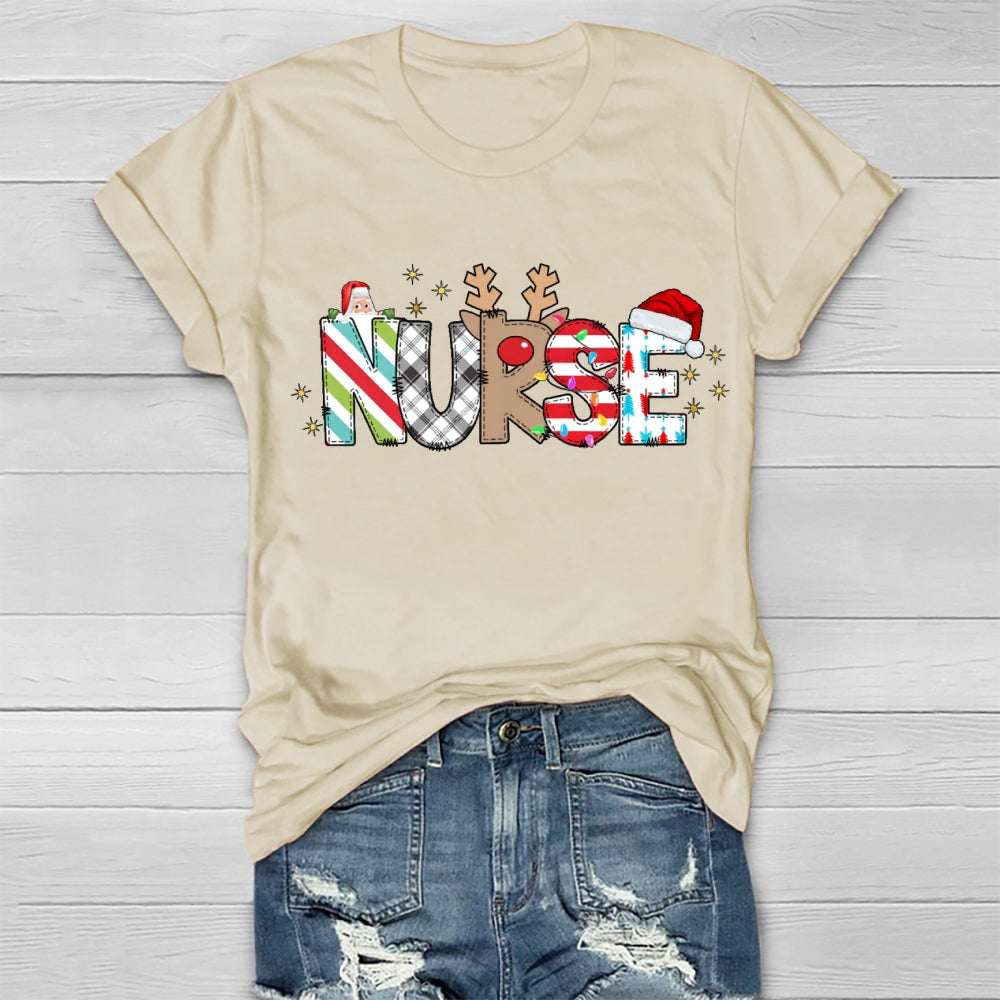 Nurse Santa Claus Healthwear T-shirt