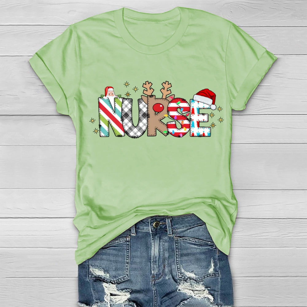 Nurse Santa Claus Healthwear T-shirt
