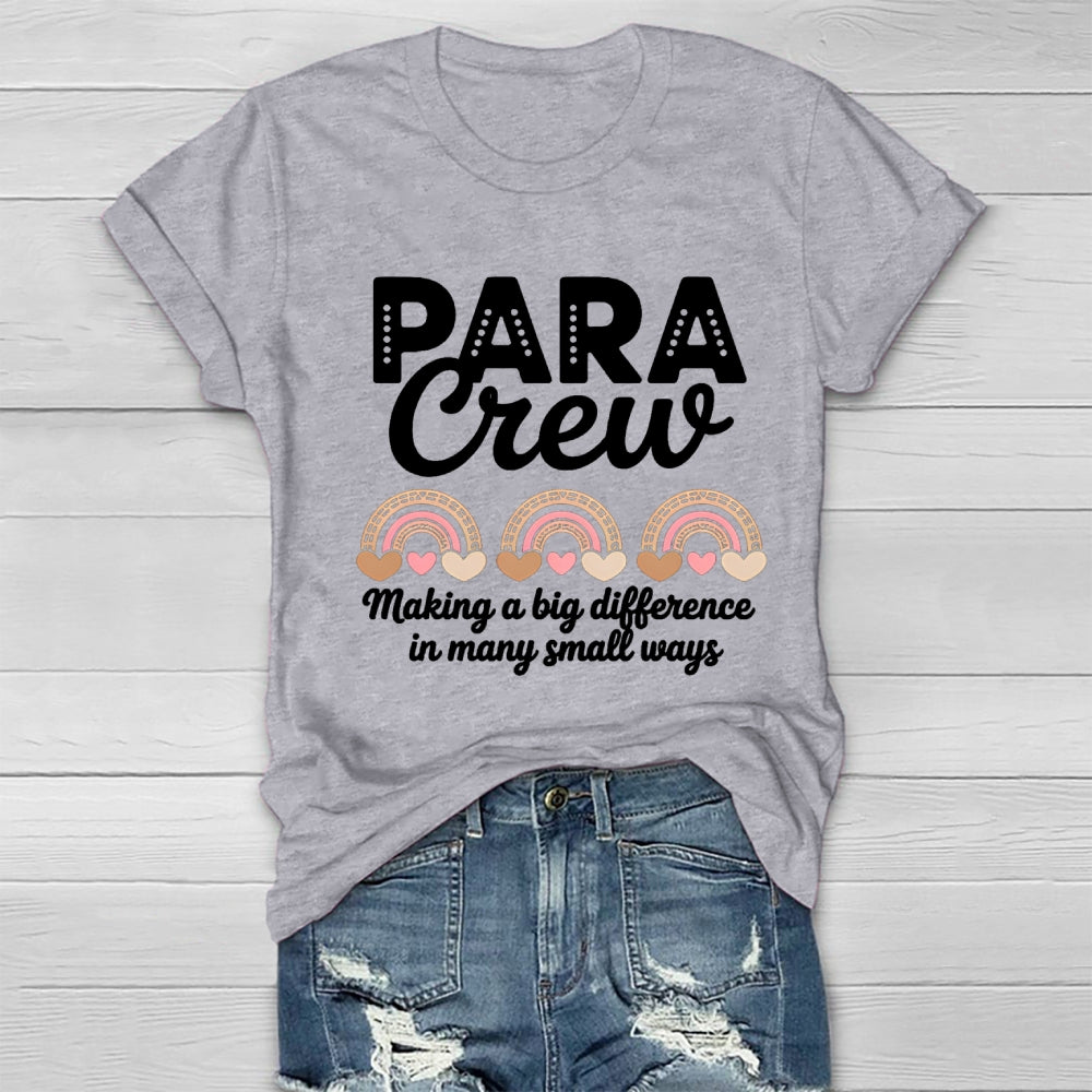 Para Crew Making A Big Difference Healthwear T-Shirt