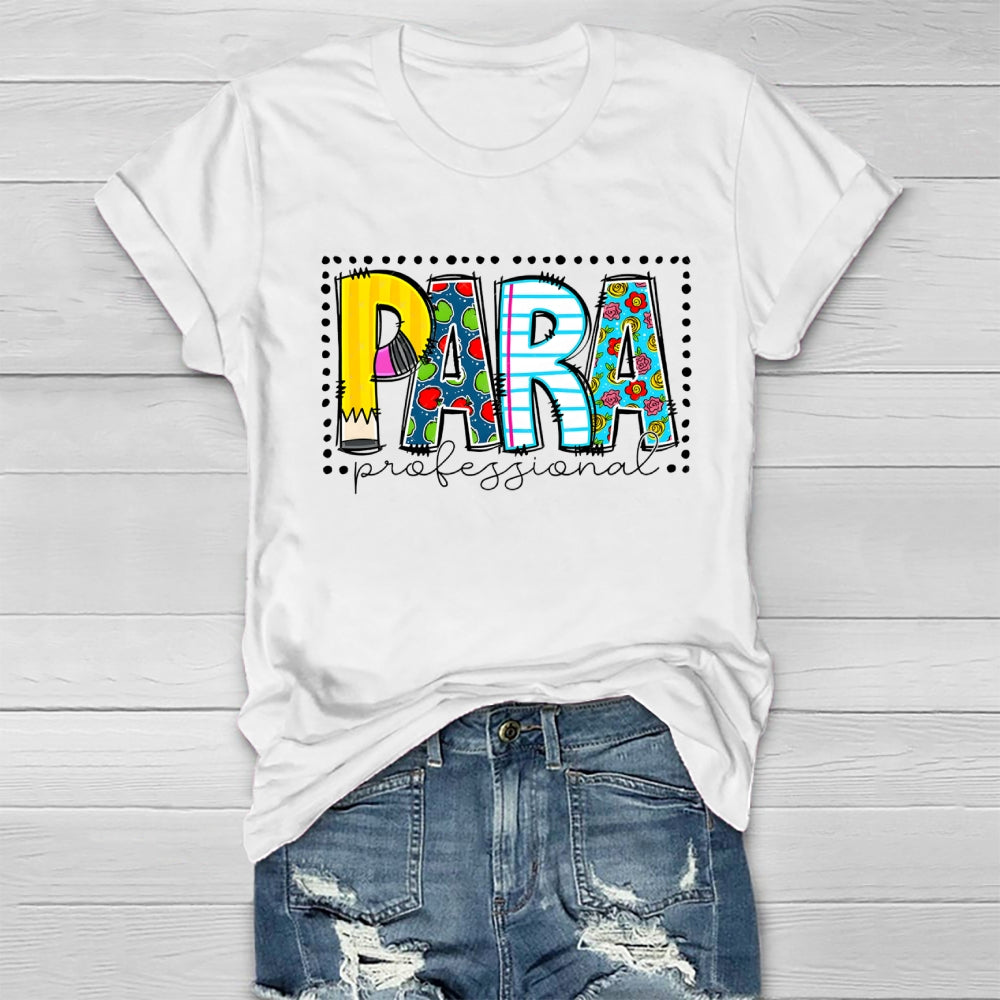 Para Professional Simple Striped Polka Dot Design  Healthwear T-Shirt