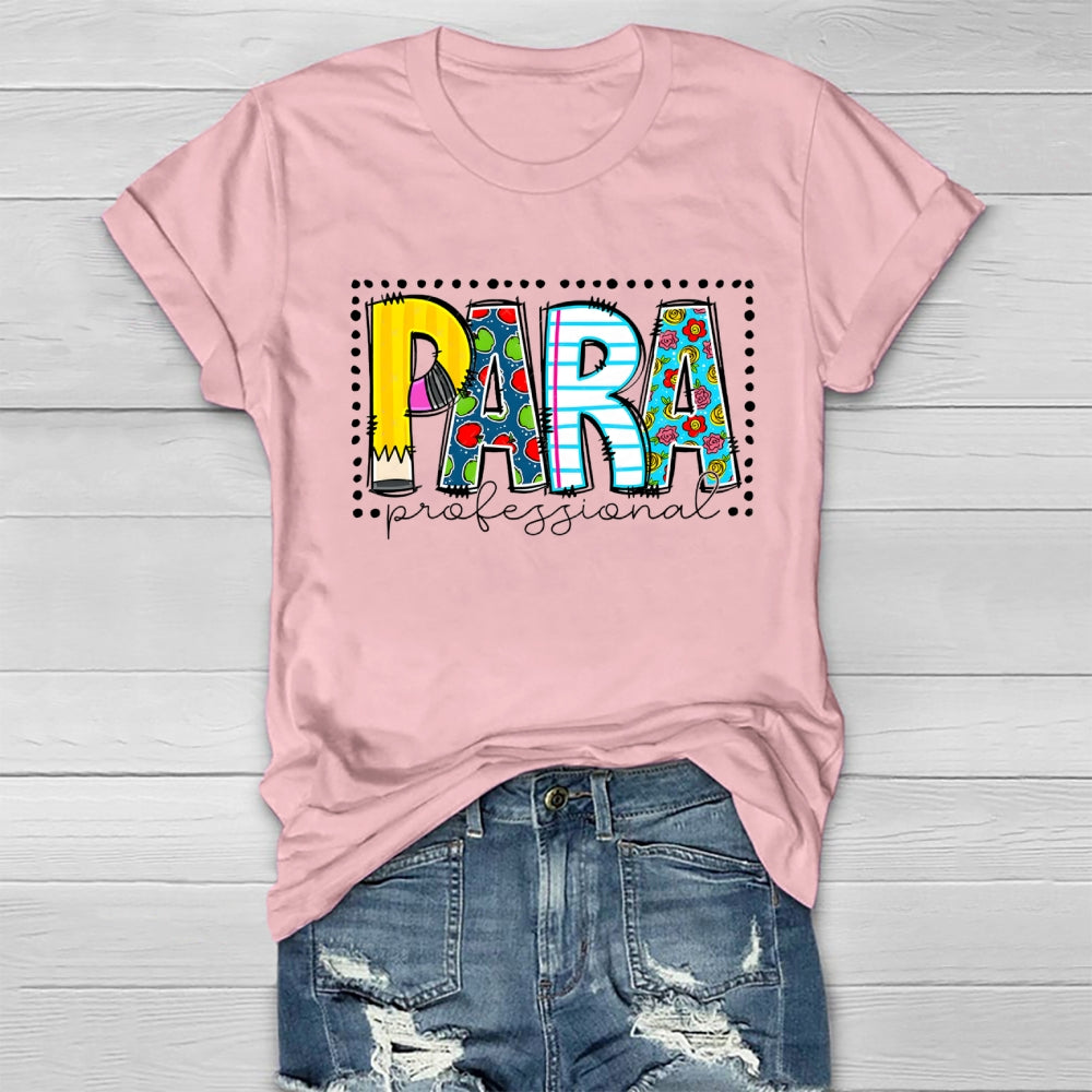 Para Professional Simple Striped Polka Dot Design  Healthwear T-Shirt