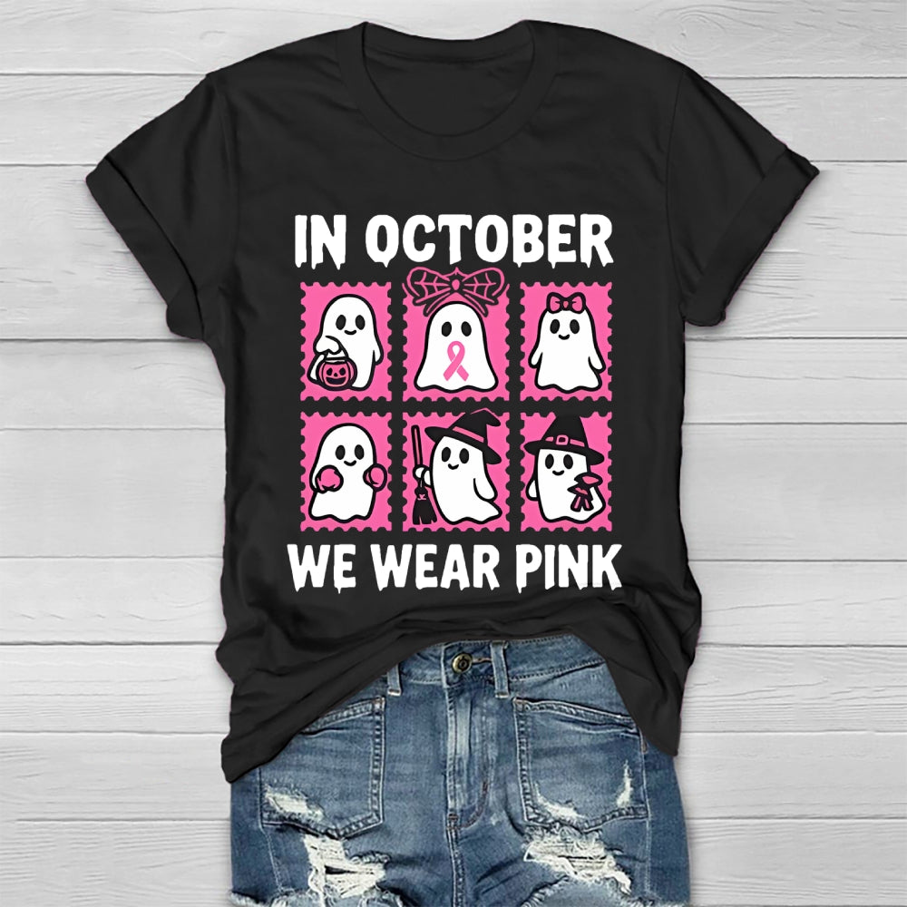 In October We Wear Pink Healthwear T-shirt