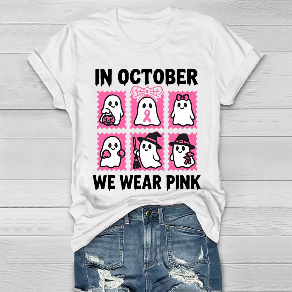 In October We Wear Pink Healthwear T-shirt