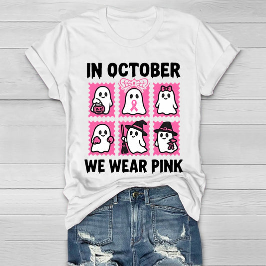 In October We Wear Pink Healthwear T-shirt