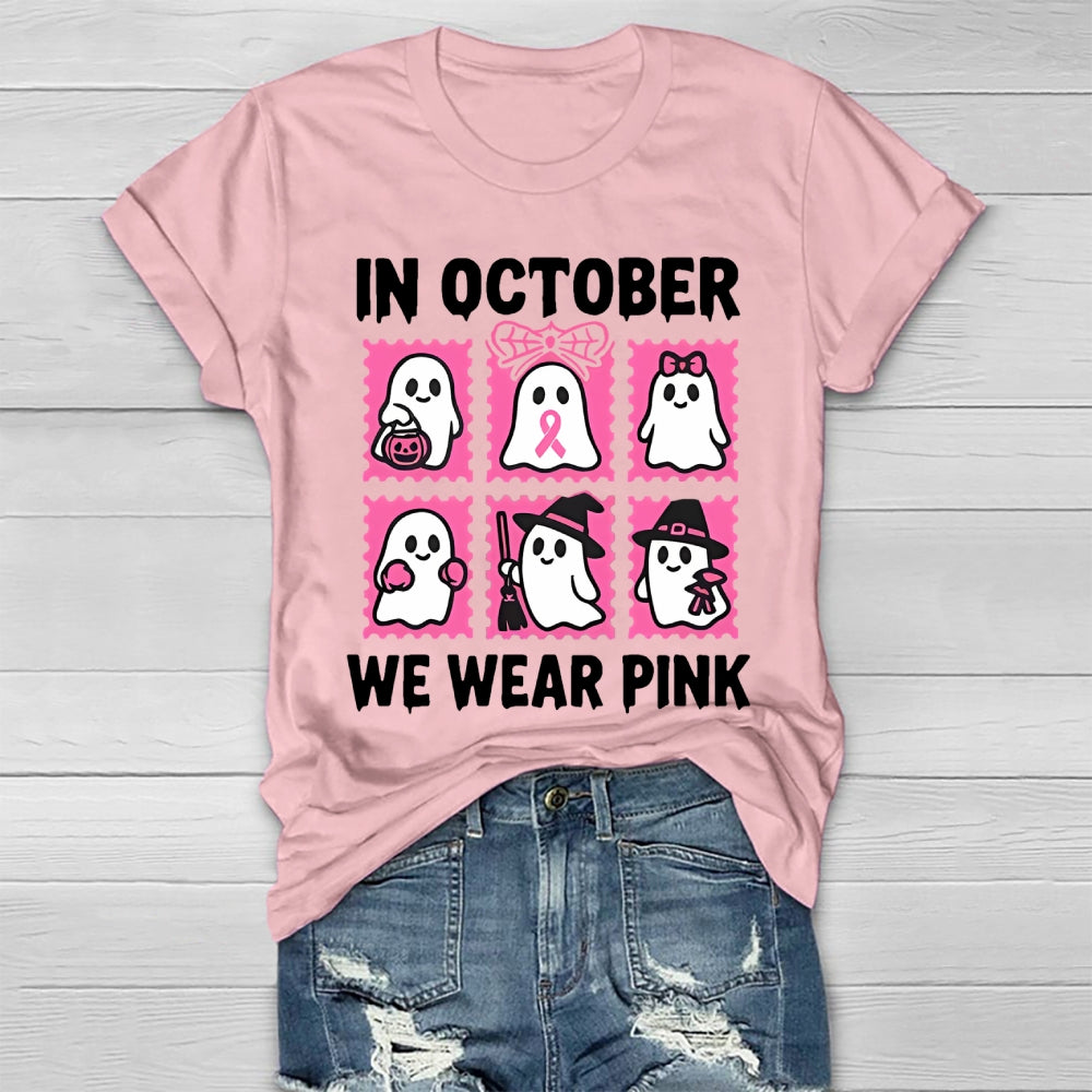 In October We Wear Pink Healthwear T-shirt