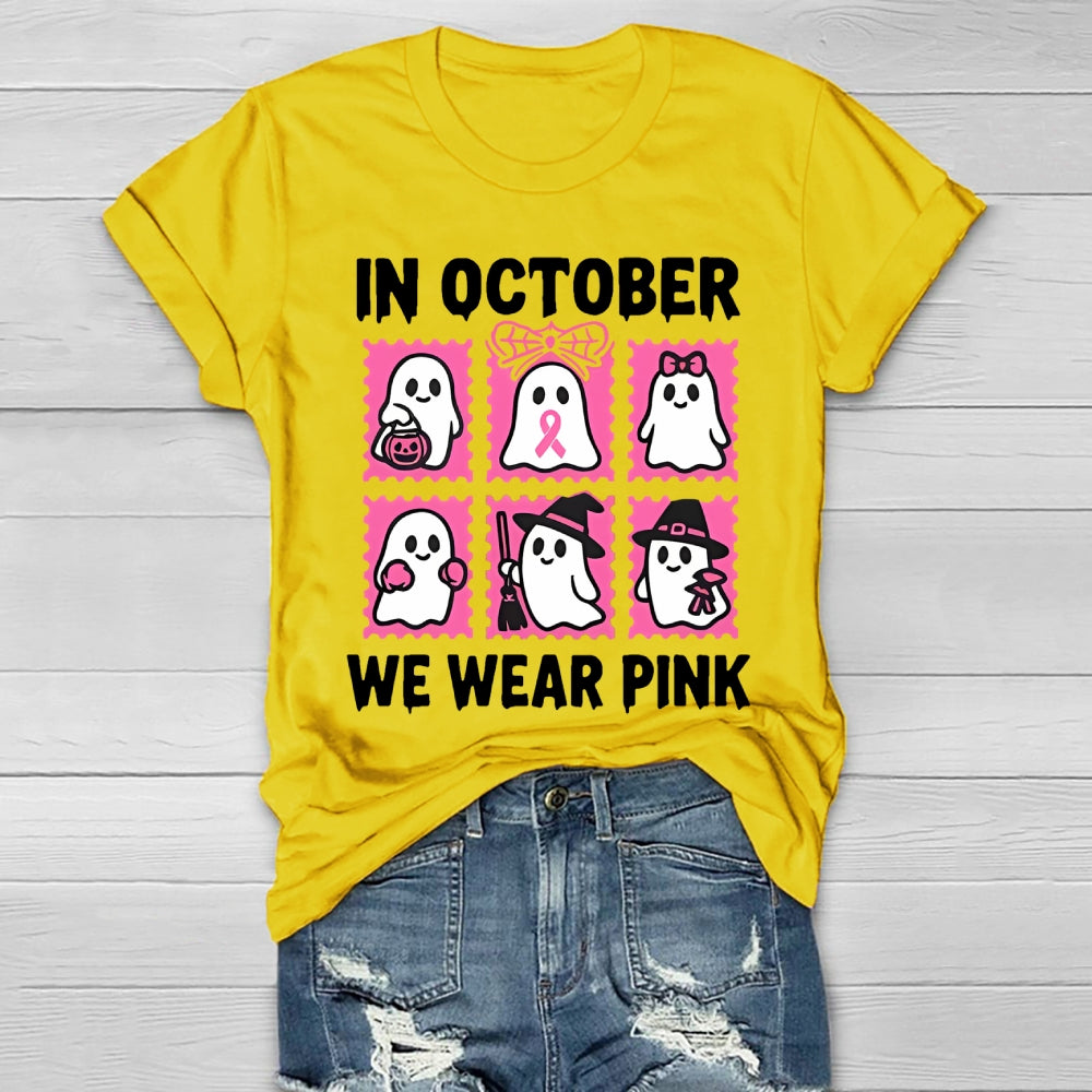 In October We Wear Pink Healthwear T-shirt
