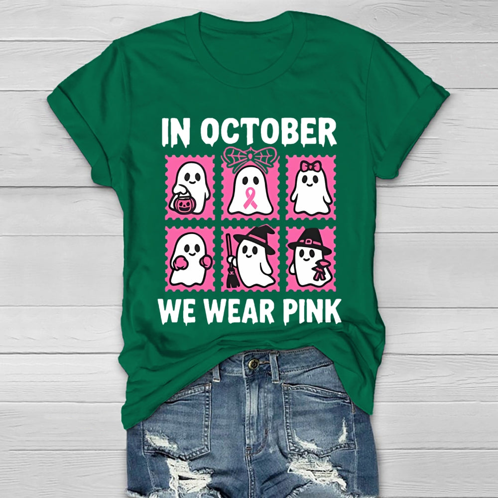 In October We Wear Pink Healthwear T-shirt