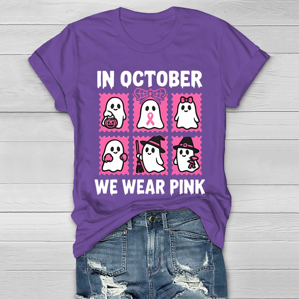 In October We Wear Pink Healthwear T-shirt