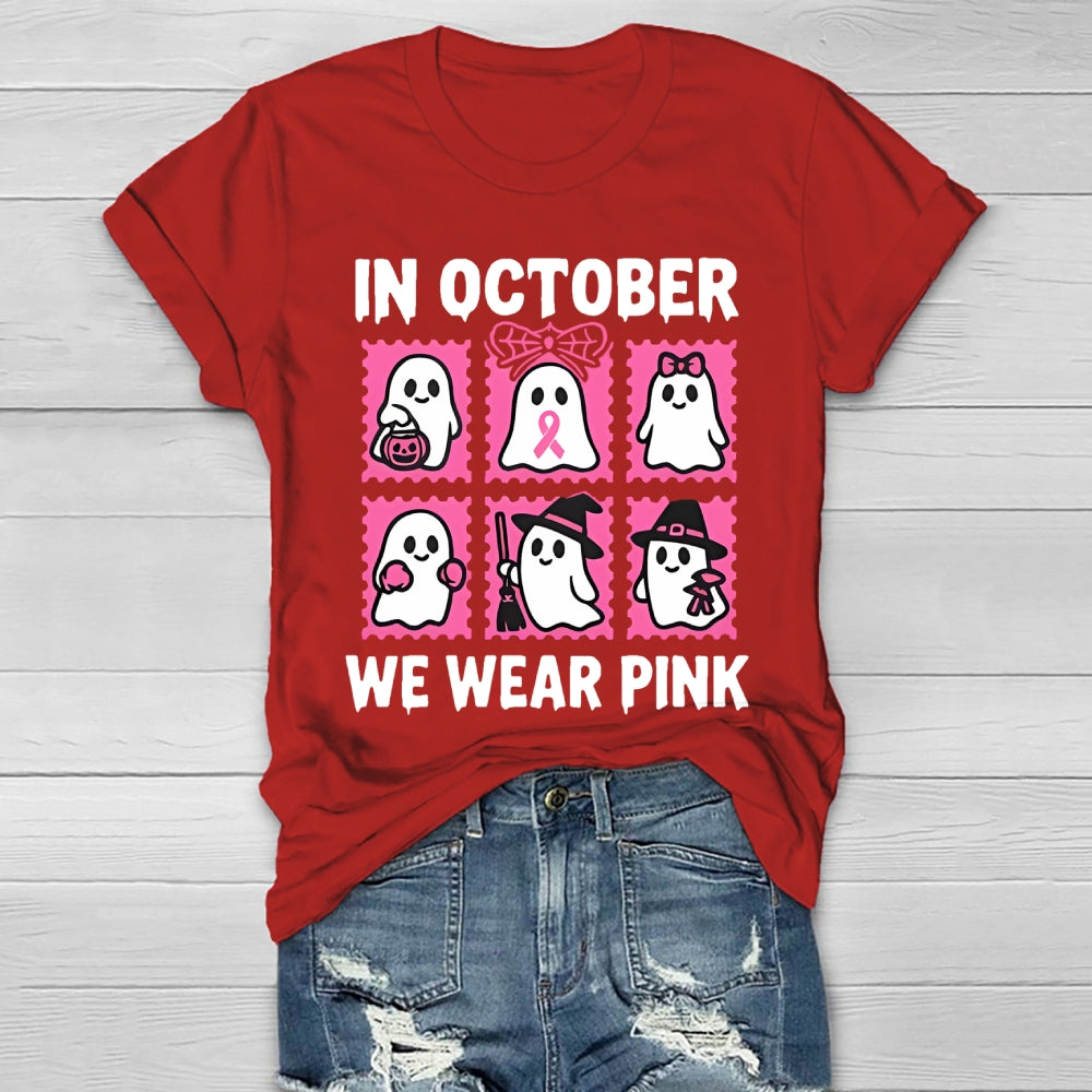 In October We Wear Pink Healthwear T-shirt
