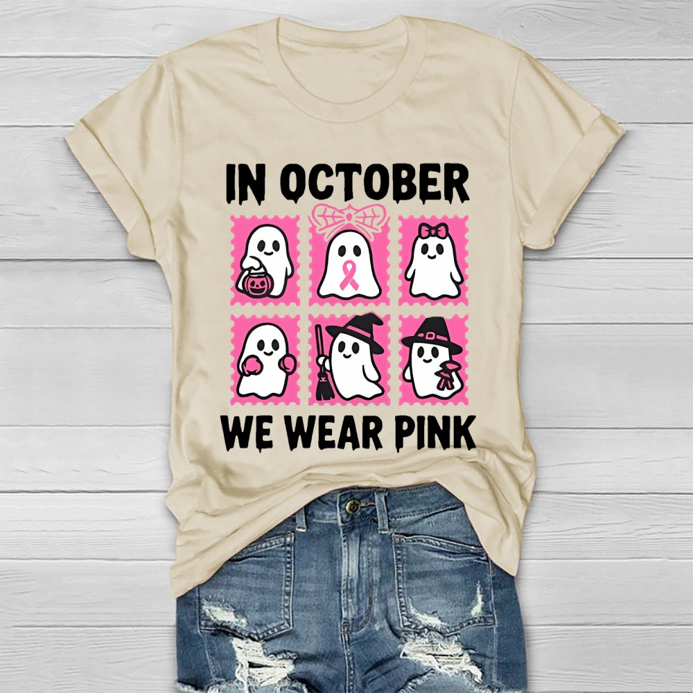 In October We Wear Pink Healthwear T-shirt