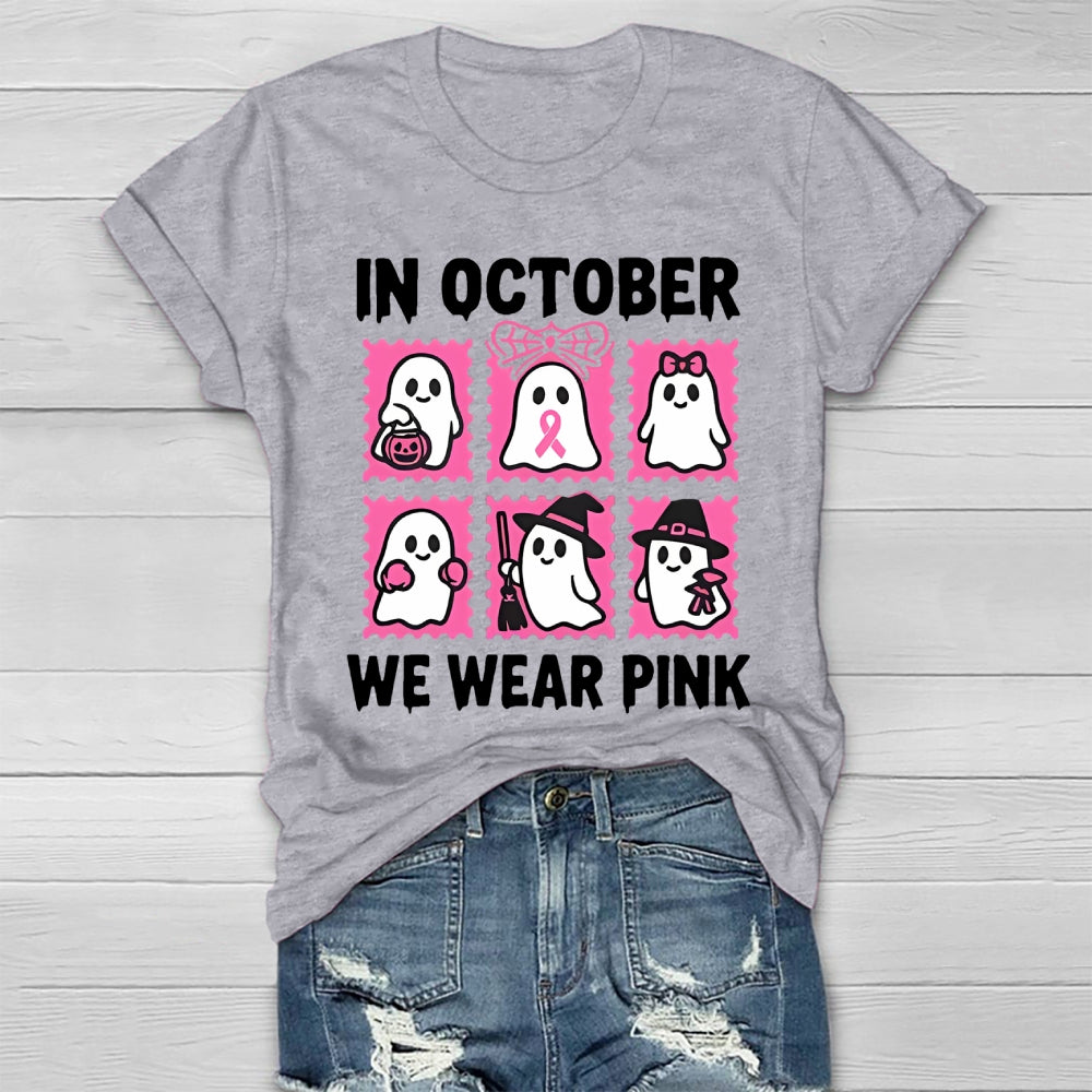 In October We Wear Pink Healthwear T-shirt