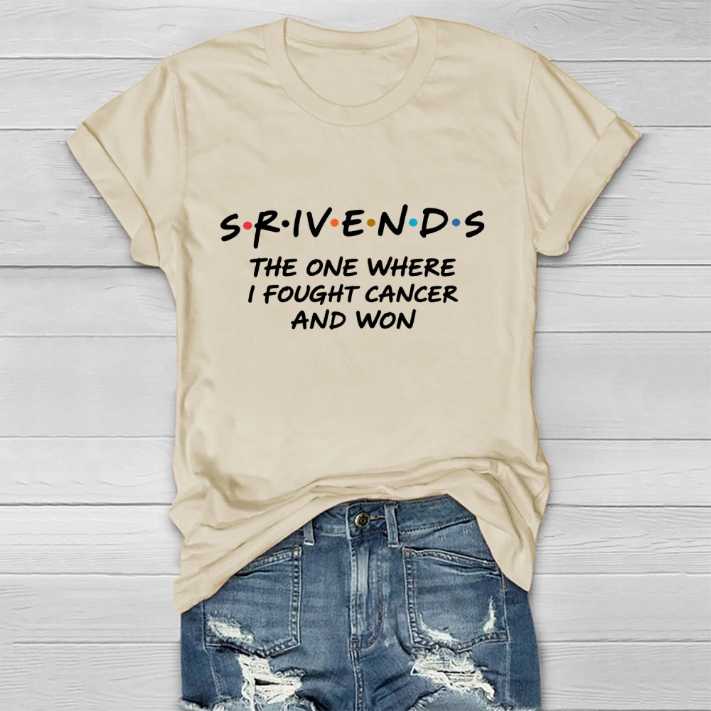 Survivor The Ones Where I Fought Cancer And Won World Cancer Day Healthwear T-shirt