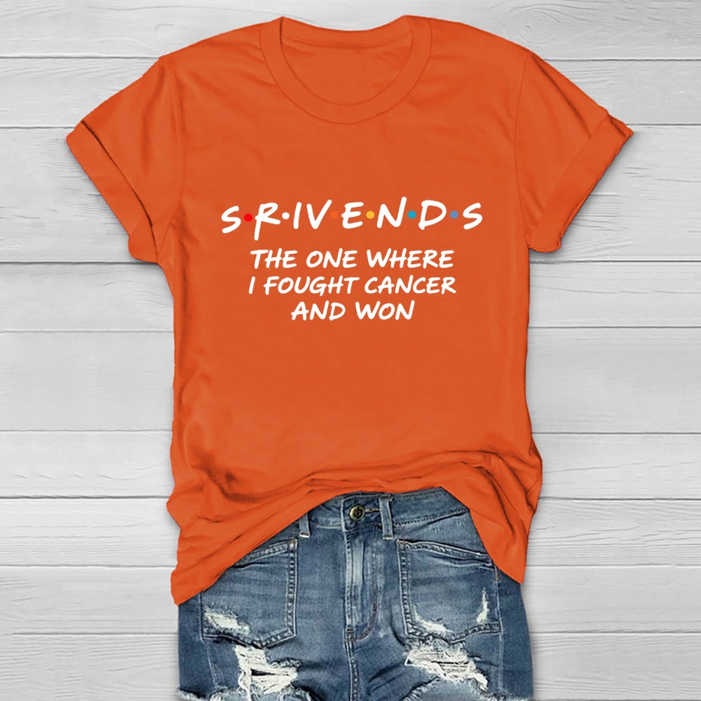 Survivor The Ones Where I Fought Cancer And Won World Cancer Day Healthwear T-shirt